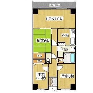 大阪府交野市天野が原町１（マンション）の賃貸物件の間取り