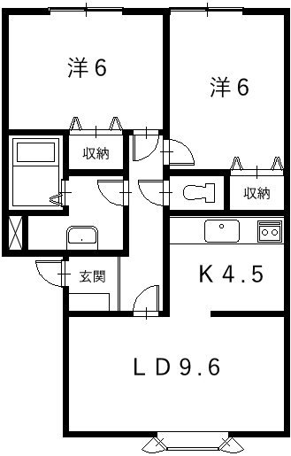 かしわハイツの間取り