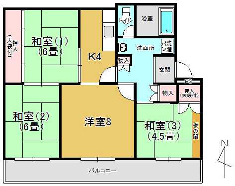 まるたか観光藤ヶ谷ハイツの間取り