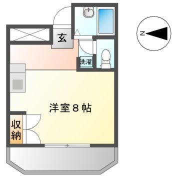 名古屋市熱田区神宮のマンションの間取り