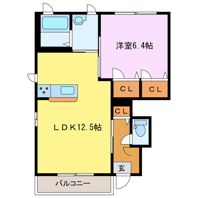 シャンテソラーレA棟の間取り