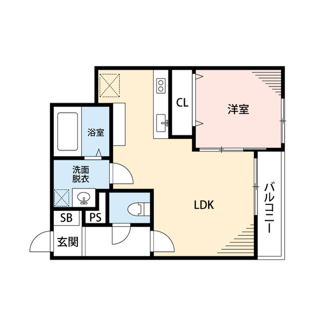 アテレーゼＯｎｅ若宮の間取り