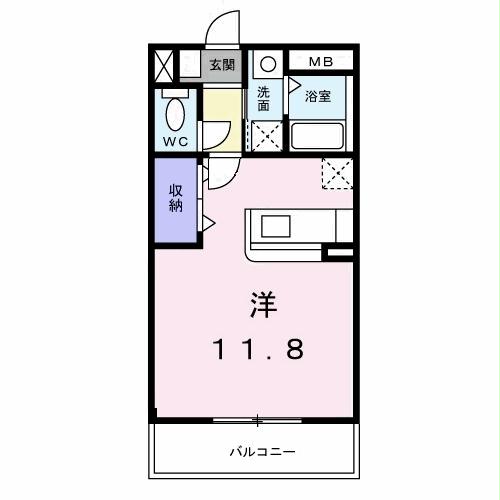 前橋市小相木町のアパートの間取り