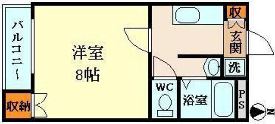 【岡山市北区今のマンションの間取り】