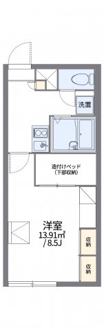 レオパレスあしがらの間取り