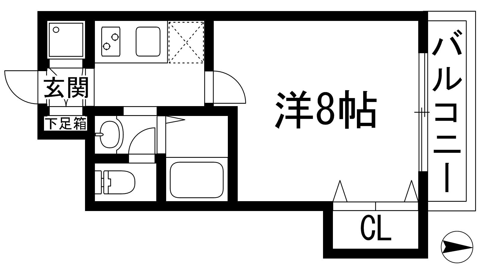 宝塚市武庫川町のマンションの間取り