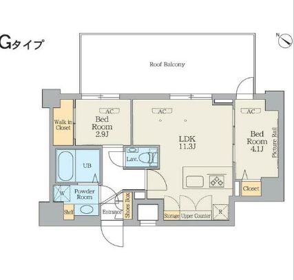 【練馬区旭丘のマンションの間取り】