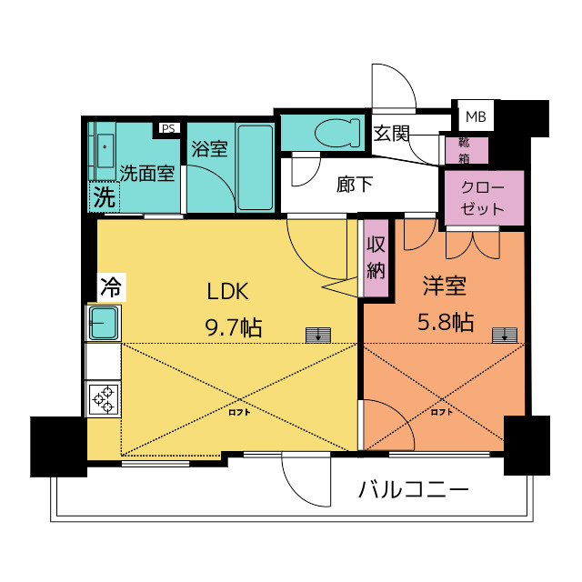 ＥＰＡＣ　Ｓｐｏｒｔｓ　Ｒｅｓｉｄｅｎｃｅの間取り