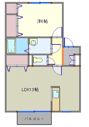 コンフォールＭ２の間取り