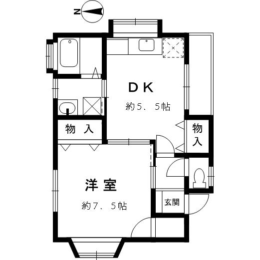 久野マンションの間取り