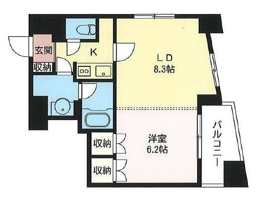 エスティメゾン浅草駒形の間取り