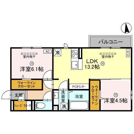 D-Residence高木中央の間取り