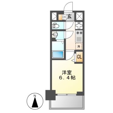 プレサンス名古屋菊井セルカの間取り