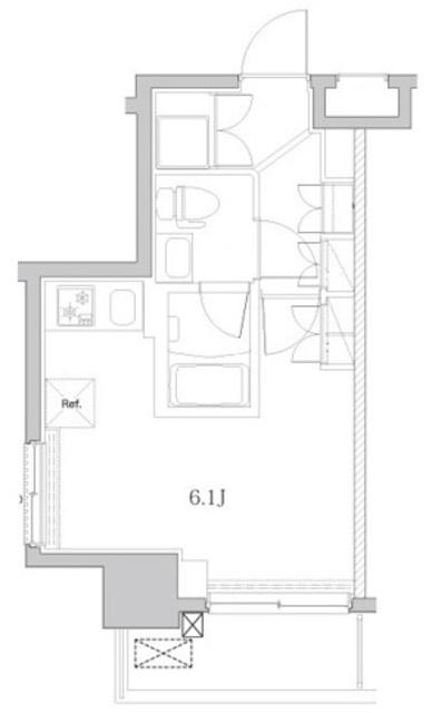 PREMIUM CUBE 横浜反町の間取り