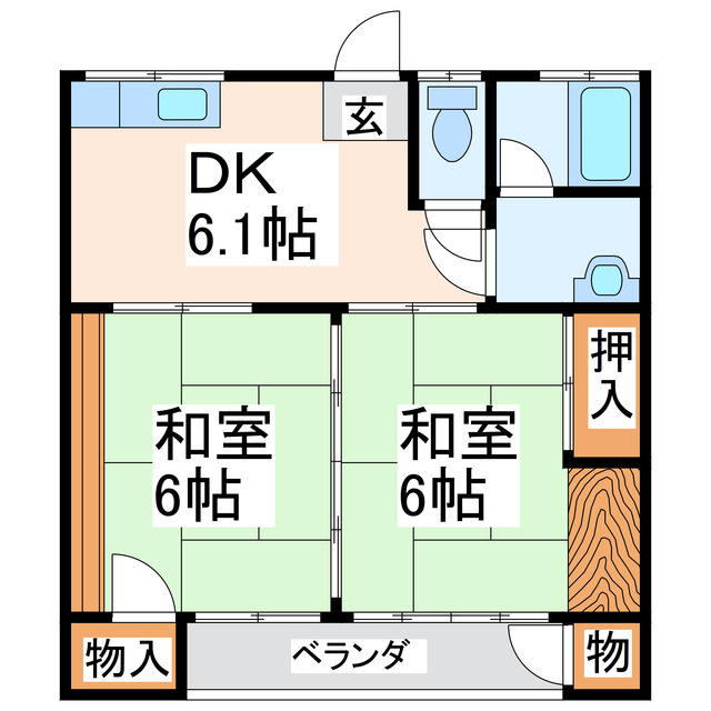 コーポサンライズの間取り