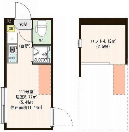 ハーモニーテラス豊島Vの間取り