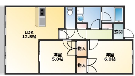 ビューシティー2000の間取り