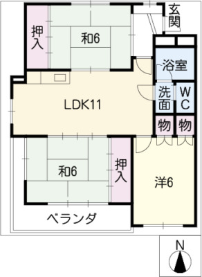 第2美芳ハイツの間取り