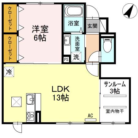 ソラーナ11-1の間取り