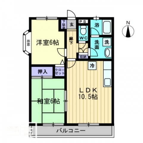 【グレースハタオカの間取り】