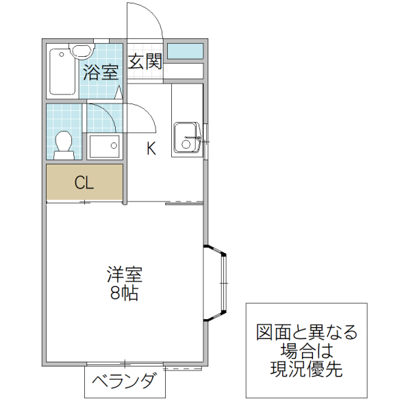 ストロベリーフィールズ Bの間取り