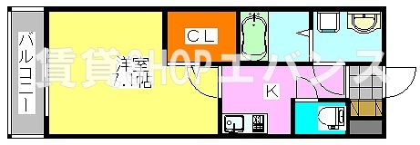 MELDIA京成津田沼IIの間取り