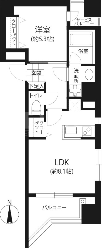 Aden博多祇園町の間取り