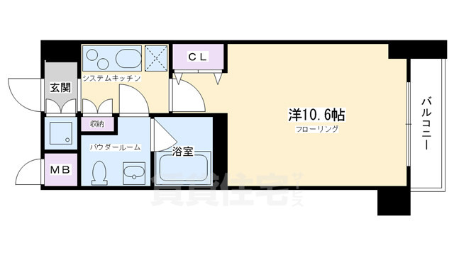 京都市下京区吉文字町のマンションの間取り