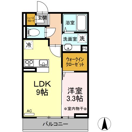 イーストガーデン8-1の間取り