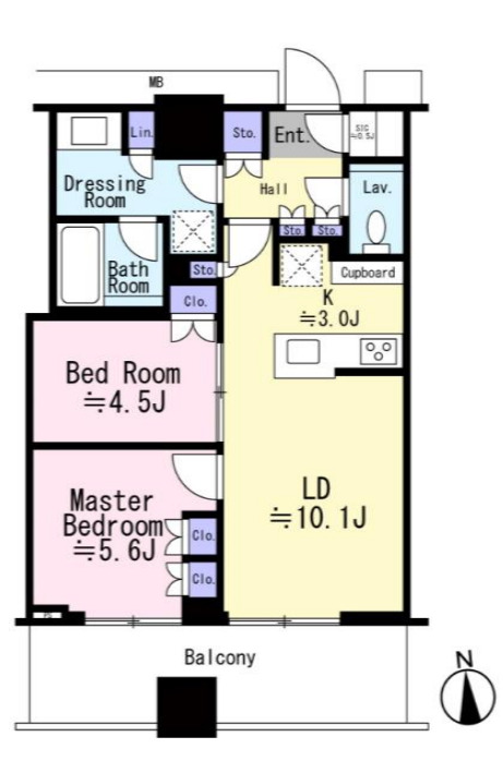 WORLD TOWER RESIDENCEの間取り