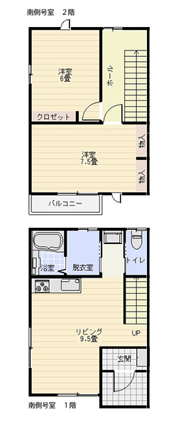 熊谷市妻沼東のアパートの間取り