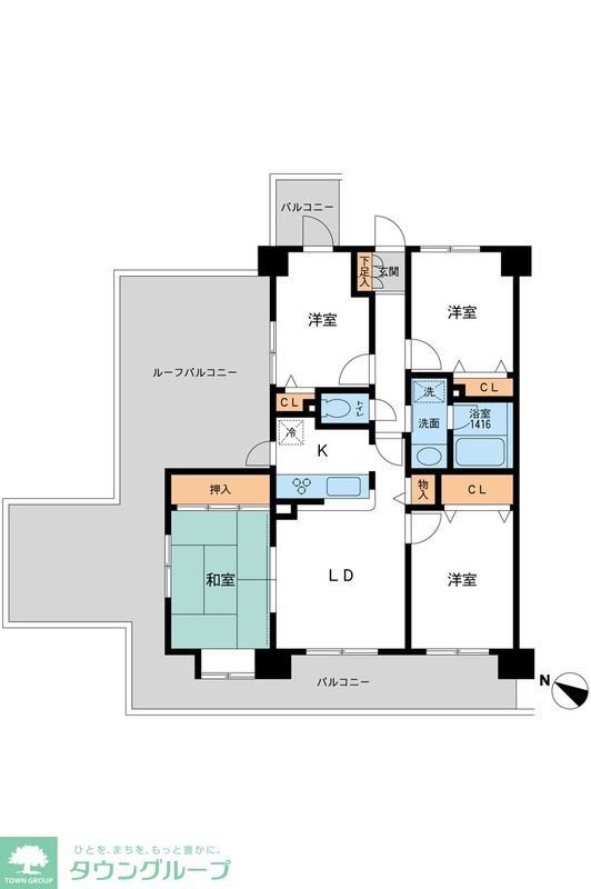 東村山市本町のマンションの間取り