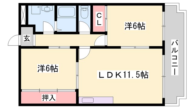 ファミール広畑の間取り