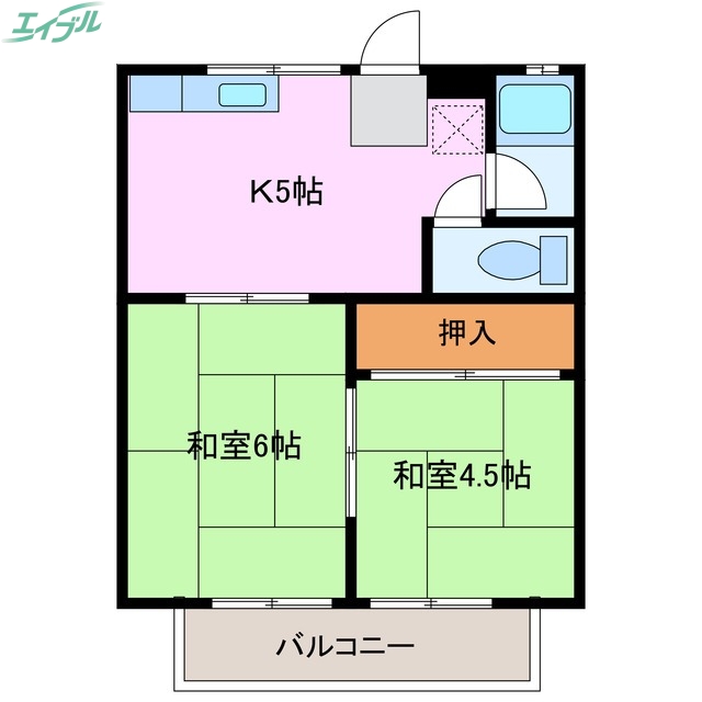 コーポ塩浜の間取り