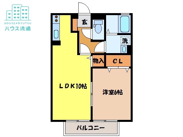 諫早市多良見町木床のアパートの間取り