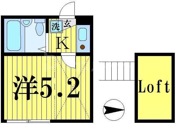 足立区足立のアパートの間取り