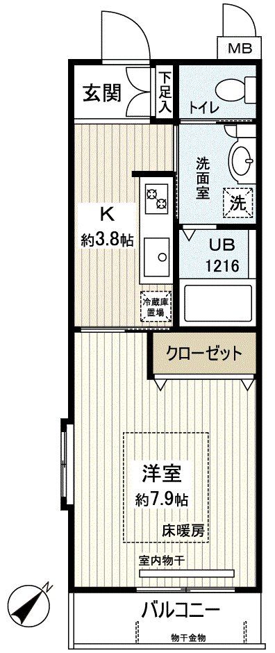 プチ　グランデ行徳の間取り