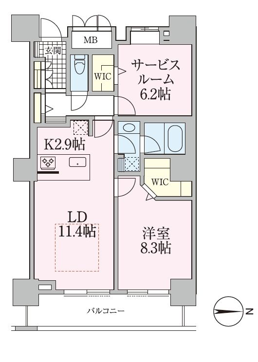 ロイヤルパークスタワー南千住の間取り