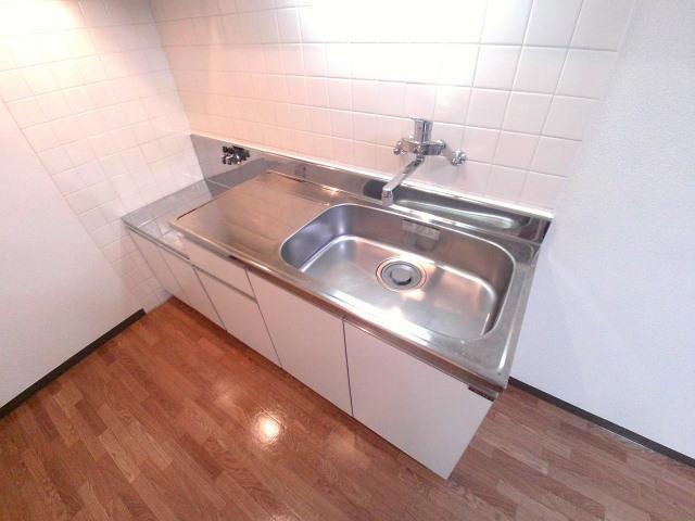 キッチン　2口ガスコンロ設置可能