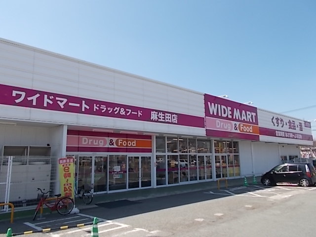 ドラックストア　ワイドマート麻生田店（ドラッグストア）まで750m
