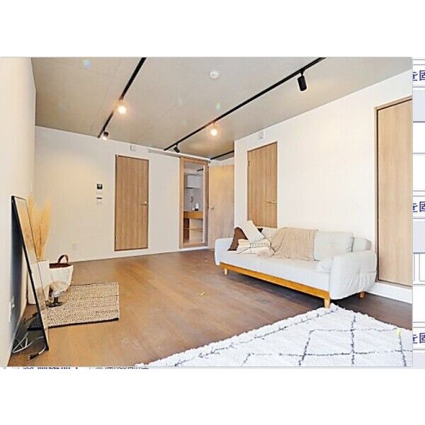 居室・リビング　室内写真は別部屋の写真です。