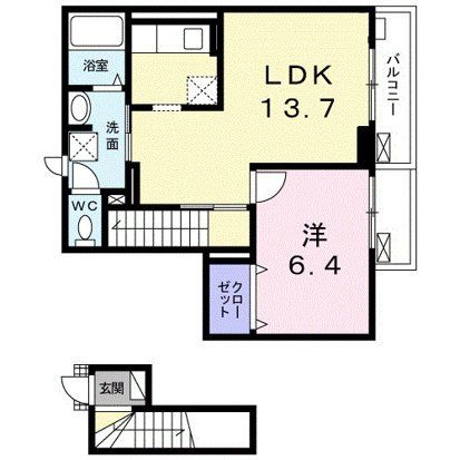建物外観　間取図