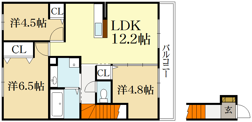 レジーナフォレスタの間取り写真