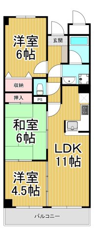 パラシオ苦楽園の間取り写真