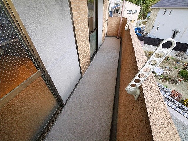 バルコニー　広々としたバルコニーです