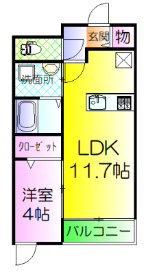 アルベイト石津川の間取り写真