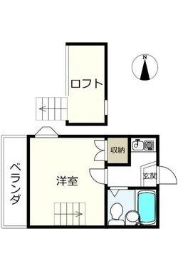 あおなみ線 荒子川公園駅 徒歩7分 2階建 築34年の間取り写真