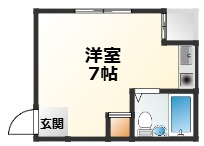 阪急千里線 下新庄駅 徒歩9分 3階建 築39年の間取り写真