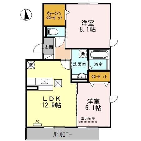 あおなみ線 中島駅 徒歩4分 3階建 築15年の間取り写真