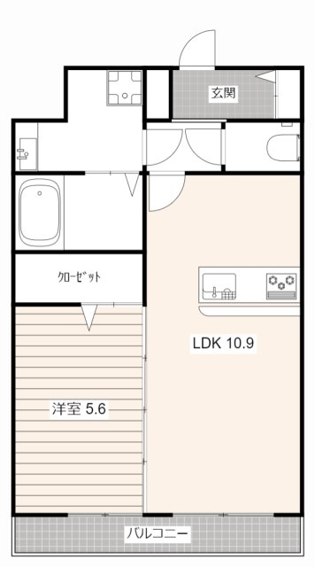 ベレッツァ神田町Iの間取り写真